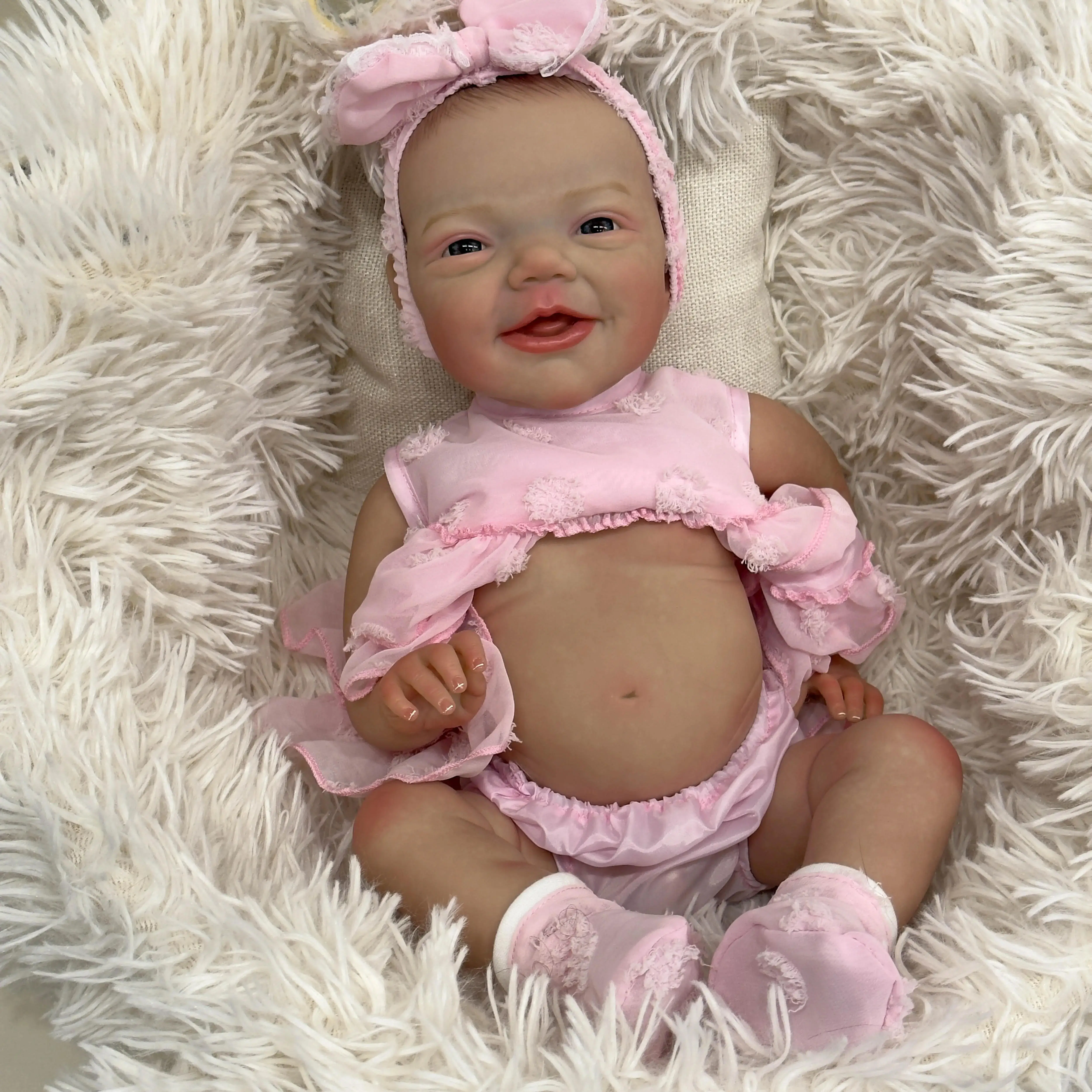 20 Inch Charlie Reborn Full Body Soft Silicone Girl Reborn Baby Doll With Painted Lifelike Hair Bebe Reborn Toys