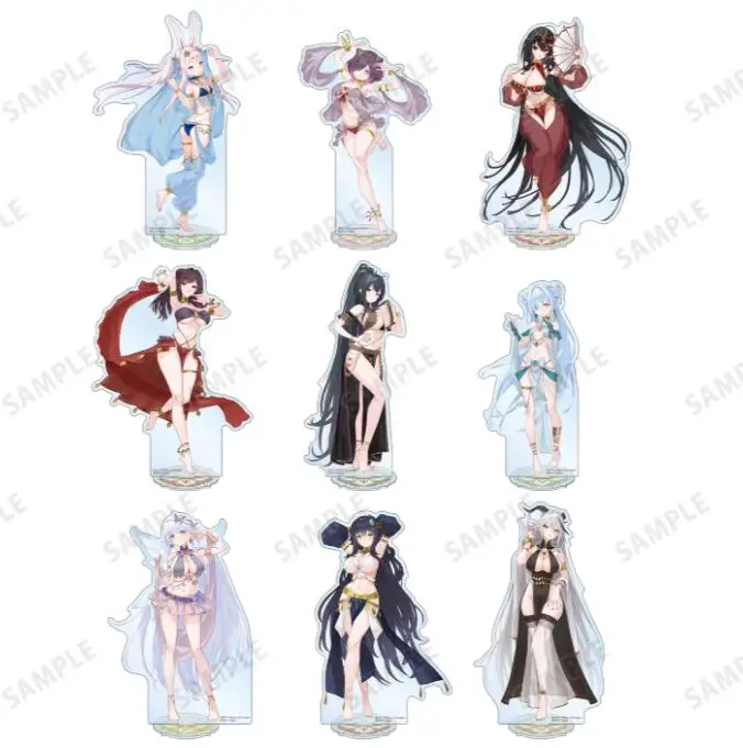 Anime Azur Lane USS Enterprise USS Laffey Cleveland Acrylic Stand Figure Cosplay Model Plate Collection Desktop Decor Gifts