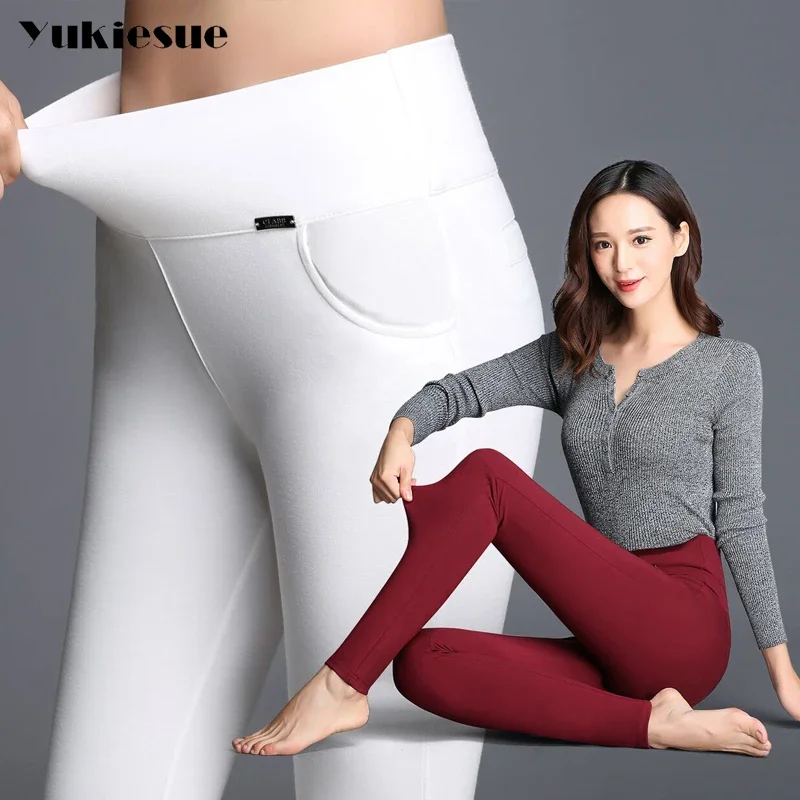 High quality pencil pants capris women 2022 summer style high waist elastic skinny pants female trousers woman pantalon femme