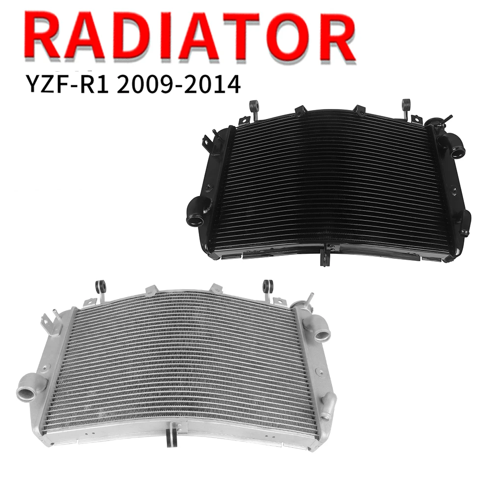 

YZFR1 Motorcycle Aluminum Engine Radiator Water Tank Oil Cooler Cooling For Yamaha YZF R1 YZF-R1 2009-2012 2013 2014 Accessories