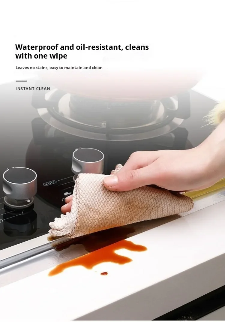 3/5 cm breites Küchen-Aluminiumfolienband, 5–20 m, wasserdicht, hitzebeständig, robustes, selbstklebendes Dichtungsband für die Reparatur von Herdspalten – Detail 7