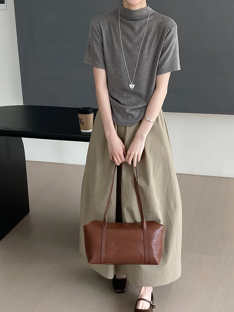 LIMO 2025 Новая женская вельветовая юбка трапециевидной формы длиной миди, элегантная офисная женская рабочая юбка, повседневная зимняя эластичная хлопковая юбка с высокой талией