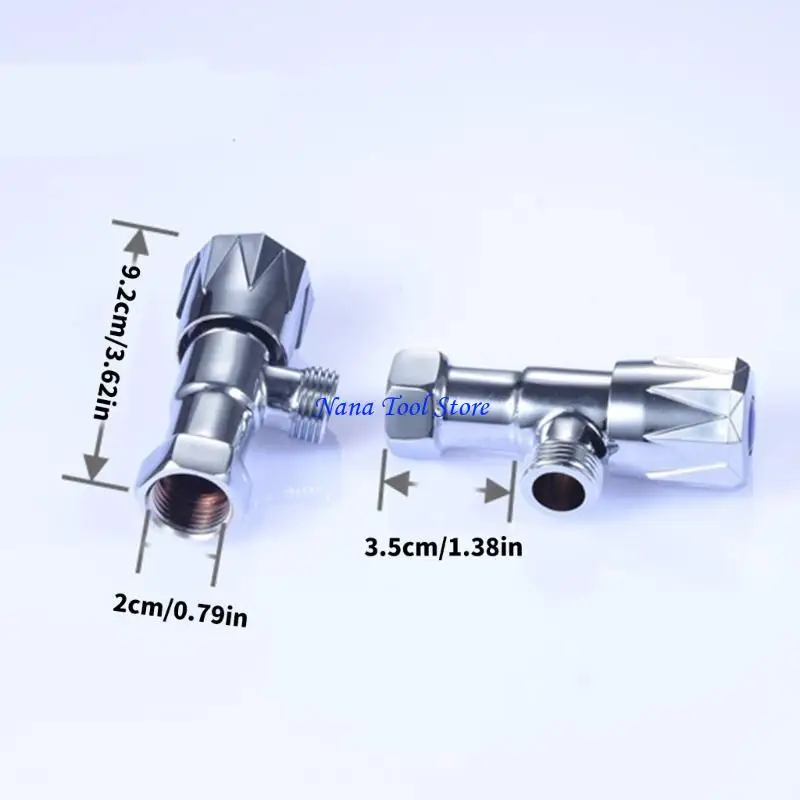 31GJ Water Flows Control Valves 1/2inch Turn Stop Valves Hot/Cold Water Stop Valves for Heating & Plumbing System