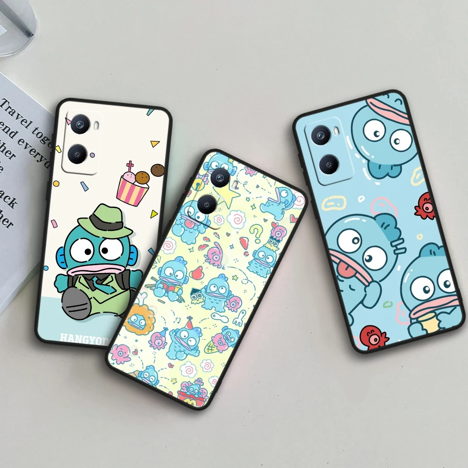 

Hangyodun Cute Lovely Tpu Silicone For OPPO A98 A96 A94 A74 A72 A57S A55 A53S A15S A16K A5 Black Cover