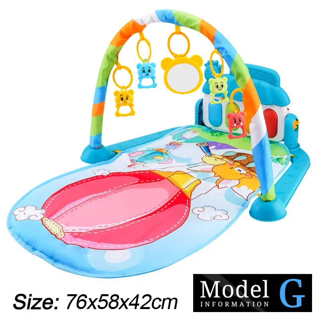Baby Fitness Stand Muziek Spelen Gym Activiteit Speelgoed Pasgeboren Piano Kruipende Deken Pedaal Game Pad Vroeg Onderwijs 0-36 Maanden Geschenken