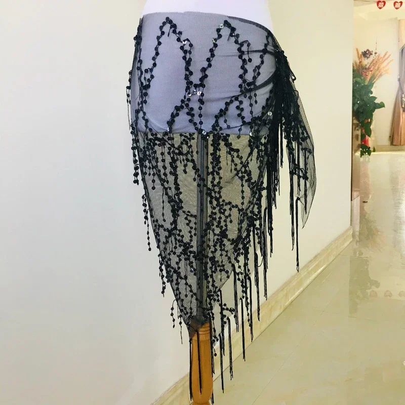 여성용 인도 밸리 댄스 스팽글 태슬, 삼각 허리 체인, 힙 스카프, 밸리 댄스 의상, 새로운 스타일