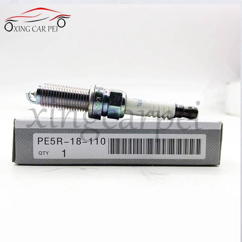 Bujía de iridio de 4 piezas, PE5R-18-110 ILKAR7L11 para Mazda 3, 6, CX-3, CX-5, Miata, MX-5, PE02-18-110, PE5R18110, PE20-18-110
