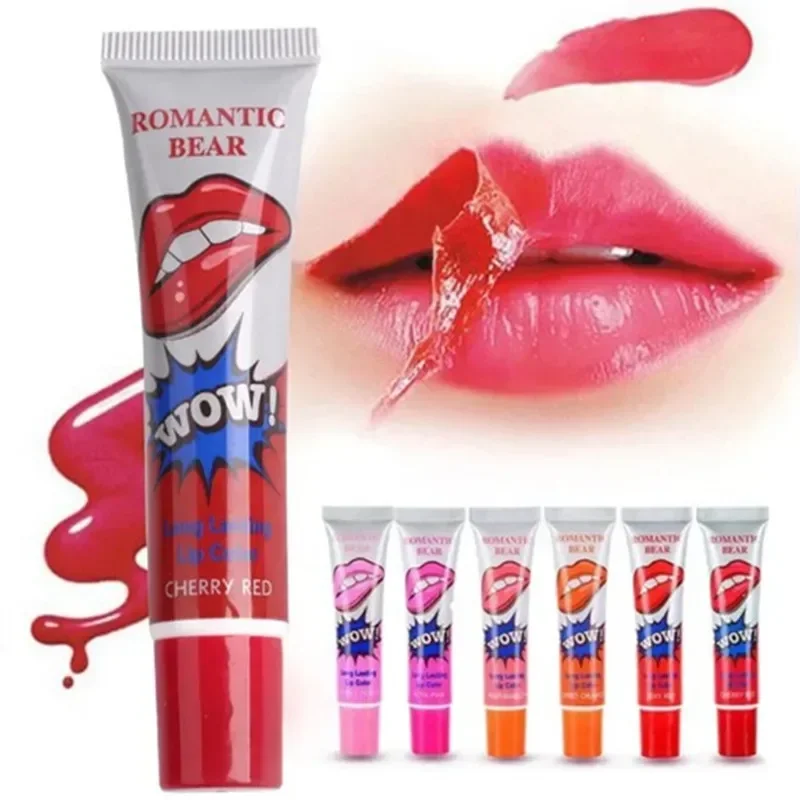 Colores Tear Pull lápiz labial líquido teñido brillo de labios de larga duración maquillaje hidratante resistente al agua brillo de labios cuidado para los labios