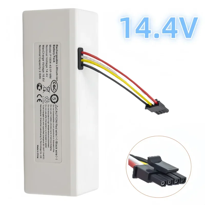 14.4V 6500mAh 100% NEW Battery Suitable for Replacing Batteries such as Sweeping Robots Vacuum cleaners Etc