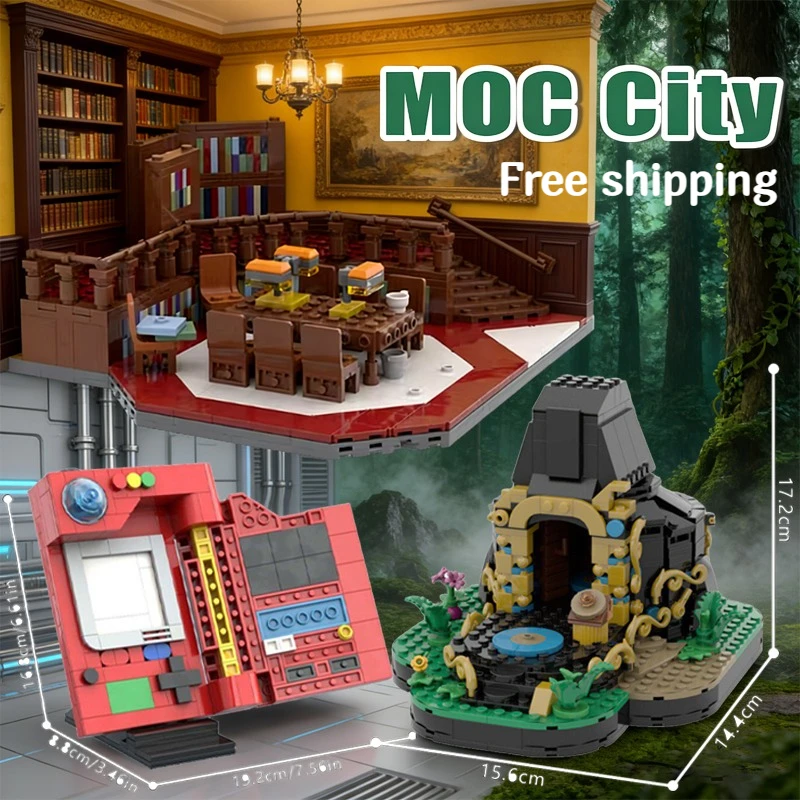 

Конструктор MOC: Городская улица, Мебель, Домик древнего храма, Игровая приставка, Рождественские подарки, Кирпичики, Игрушки