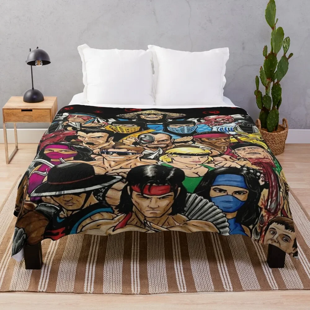 

Mortal kombat gaming g Throw Blanket valentine gift ideas Decorative Throw anime warm for winter Blankets