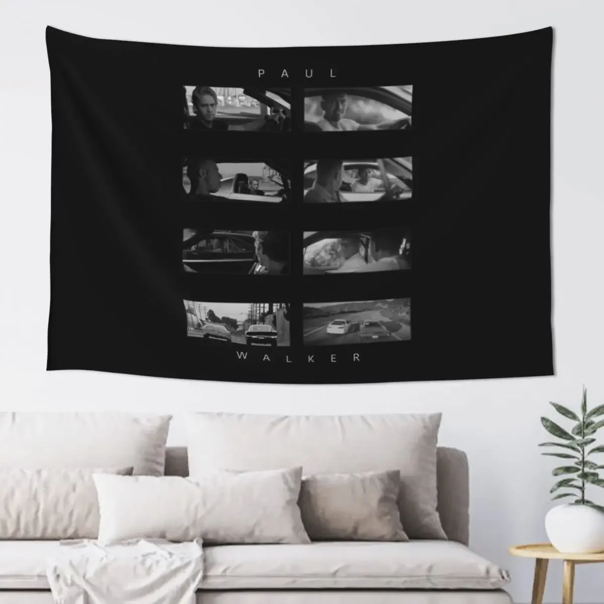 

Paul Walker - FAST FURIOUS Tapestry Carpet On The Wall Kawaii Room Decor Wall Carpet Room Decor Tapestry