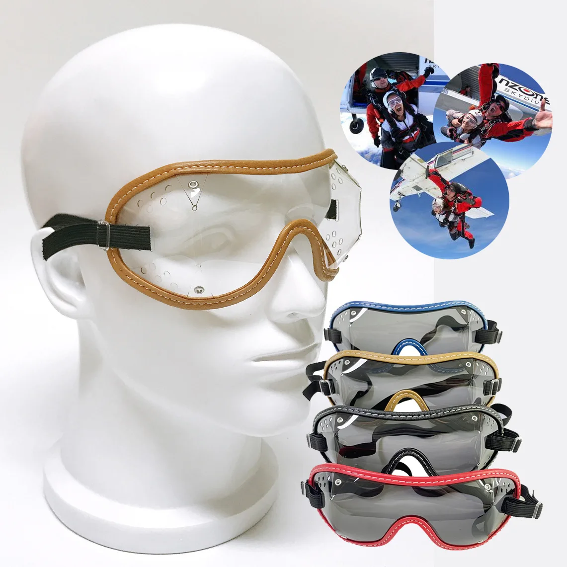 

Windproof Eye Equestrian Competition Horse Racing Sun Protection Skydiving Student Goggles Surfing Kayak