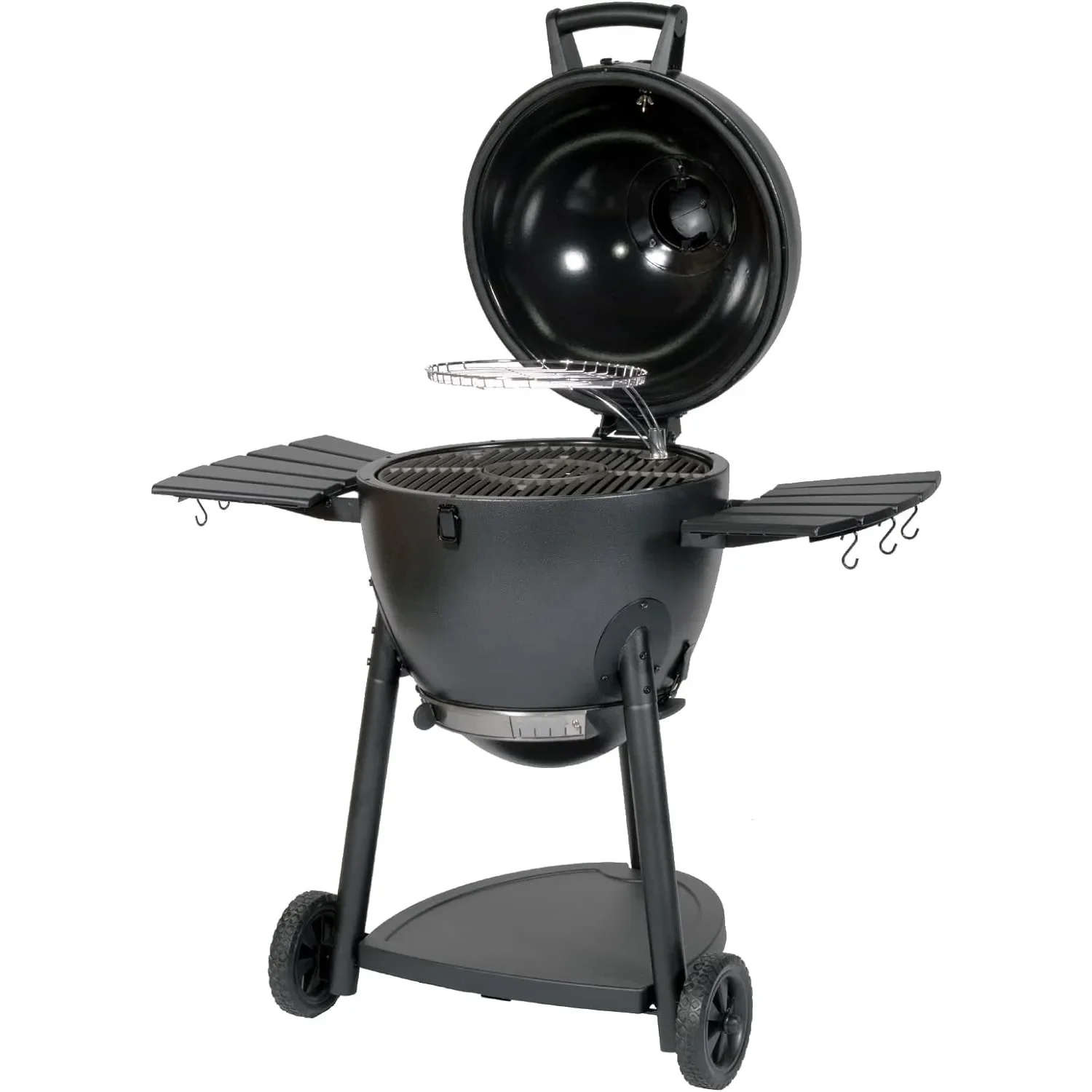 for AKORN® Kamado Charcoal Grill and Smoker with Cast Iron Grates, Warming Rack and Locking Lid  Model E16620