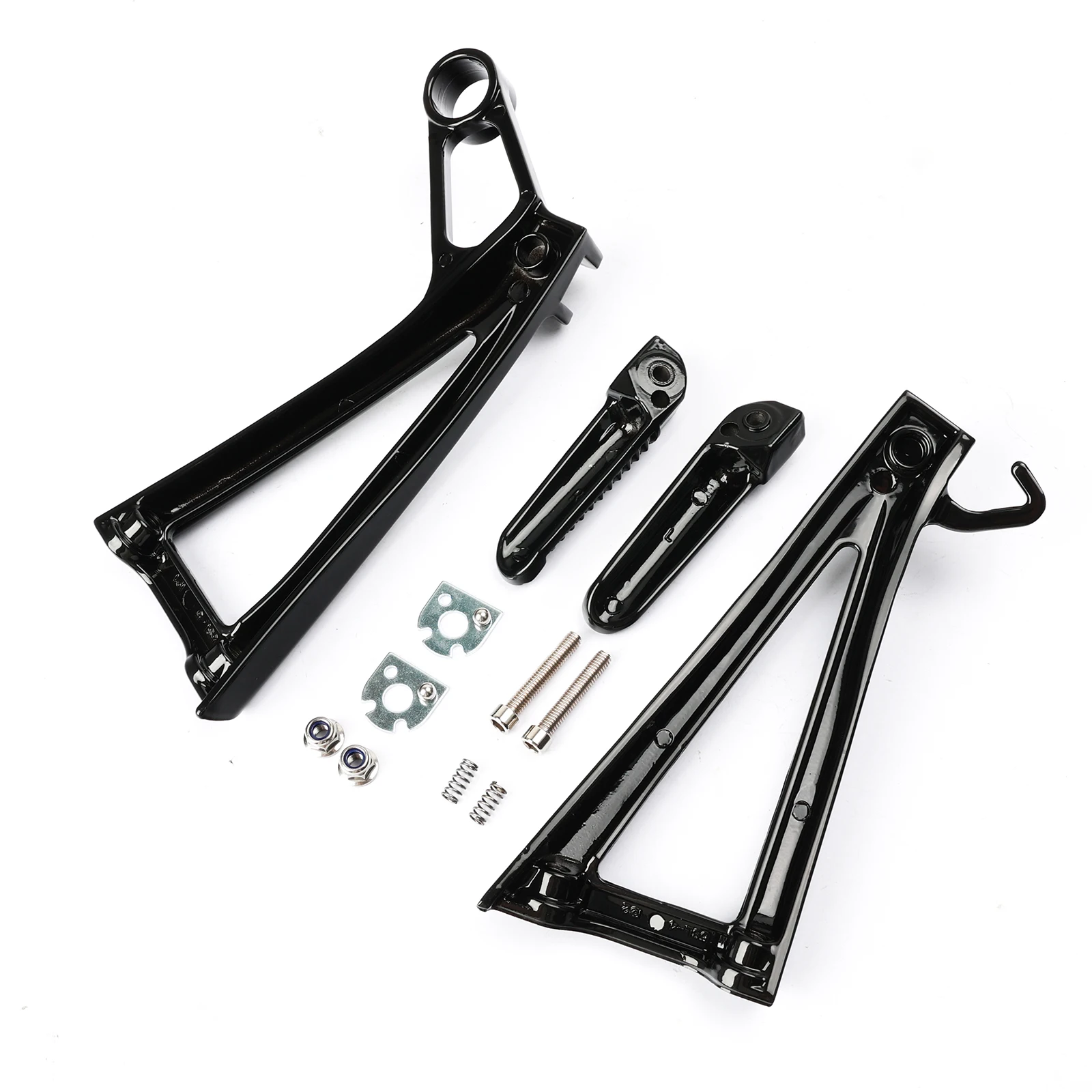 Motorcycle Rear Passenger Footrest Foot Pegs Bracket Black Mount Kit For Yamaha YZF R6 2003 2004 2005 YZF R6S 2006-2009 2008