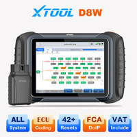 XTOOL D8W Automotive Diagnostic Tools Key Programming ECU Coding OBD2 Bluetooth Scanner with 42 Reset Topology Map DoIP FCA Autoauth PK XTOOL D8 BT 3-Year Free update