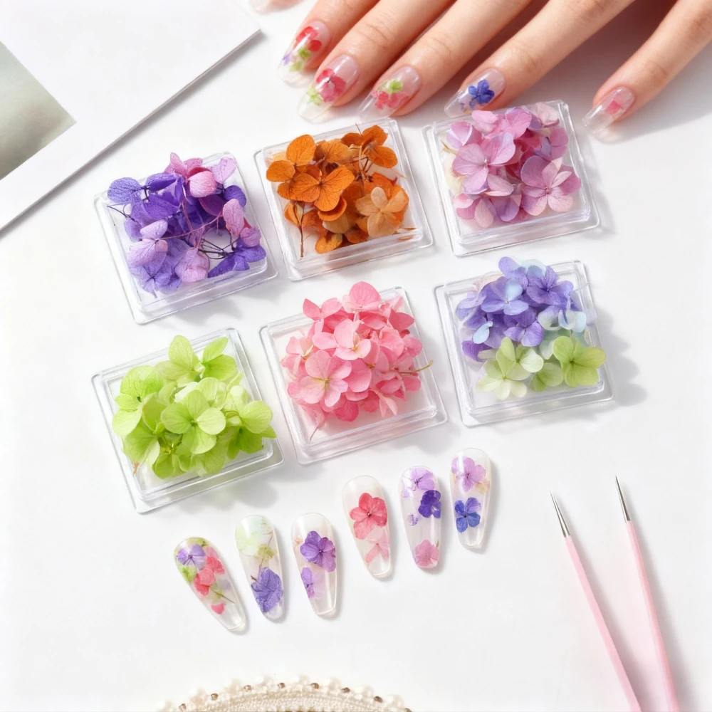 

10 коробок, случайный дизайн ногтей, цветы, декор, цветок, одинаковый цвет, лепесток для смешанного цвета, цветок для ногтей