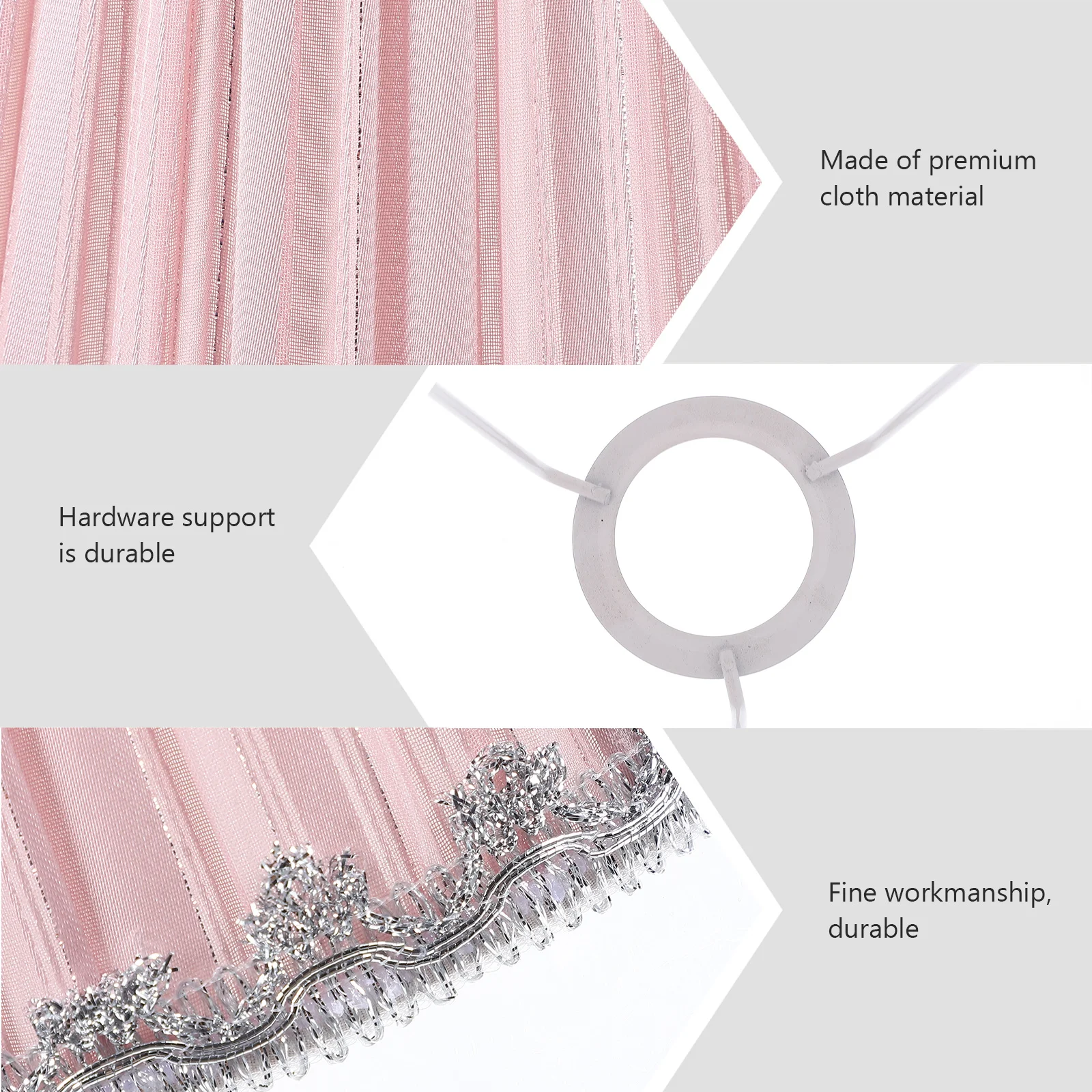 

1 шт., тканевый домашний пыленепроницаемый декоративный тканевый абажур для домашнего покрытия для спальни, гостиной, настольная лампа, аксессуар для освещения