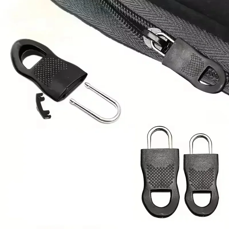 Ersatz-Reißverschlusszieher, werkzeuglos, für Kleidung, Koffer, Rucksack, abnehmbar, abtrennbar, Endverstellung – Detail 1