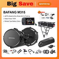 BAFANG 48V 750W 68MM 73MM 100MM Mid Motor Kit 8Fun BBS02B Electirc Ebike Conversion Kit With 20Ah 17.5Ah Hailong Battery Pack