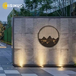 Garden Wall Lamps LED Outdoor Waterproof Stainless Steel Resistant Anti-Rust Lighting fixtures 110-240v for Balcony Garage Porch