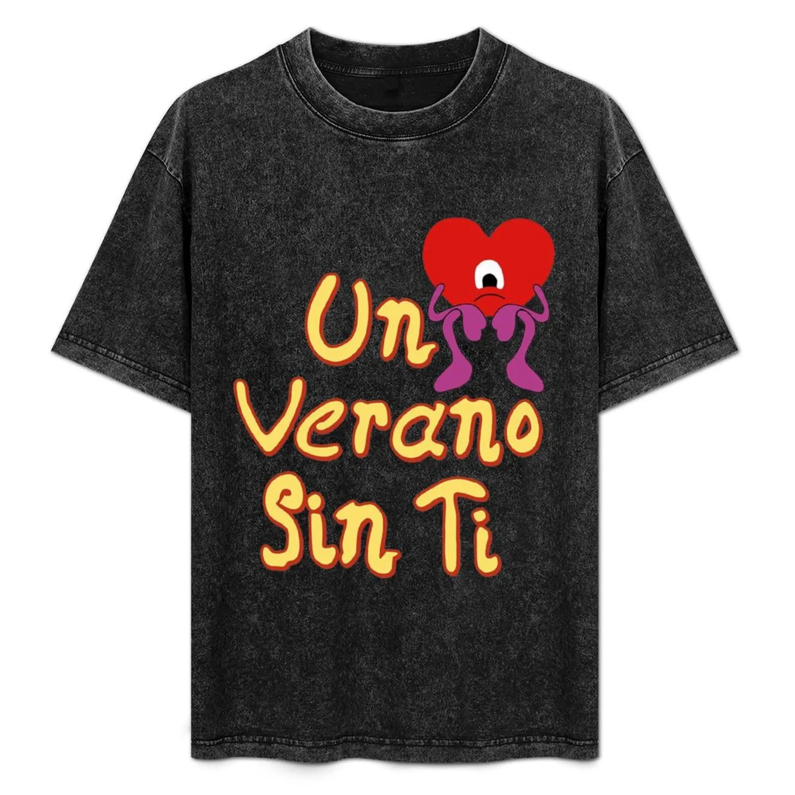 

Bunny Un Verano Sin Ti Heart Worlds Hottest Tour Sticker Funny Sticker T-Shirt Fashion Graphic Tee for Men