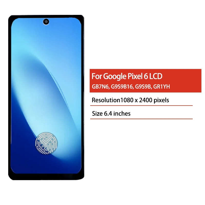 6.4“ Super AMOLED For Google Pixel 6 LCD Display Touch Screen