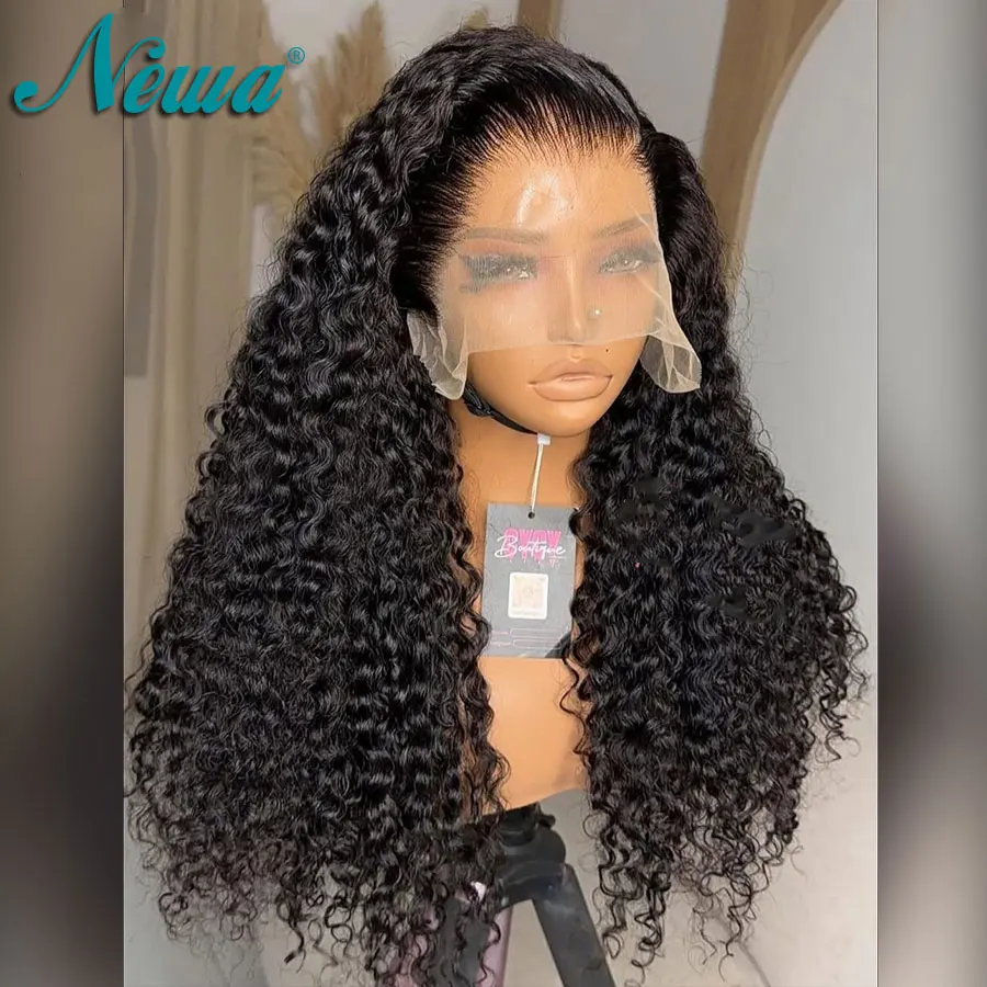 

Новый парик Newa Hair Full Frontal 13x4 13x6 HD Lace, предварительно сформированный, кудрявый, из натуральных волос, без клея, с HD-кружевной застежкой, с осветленными узлами