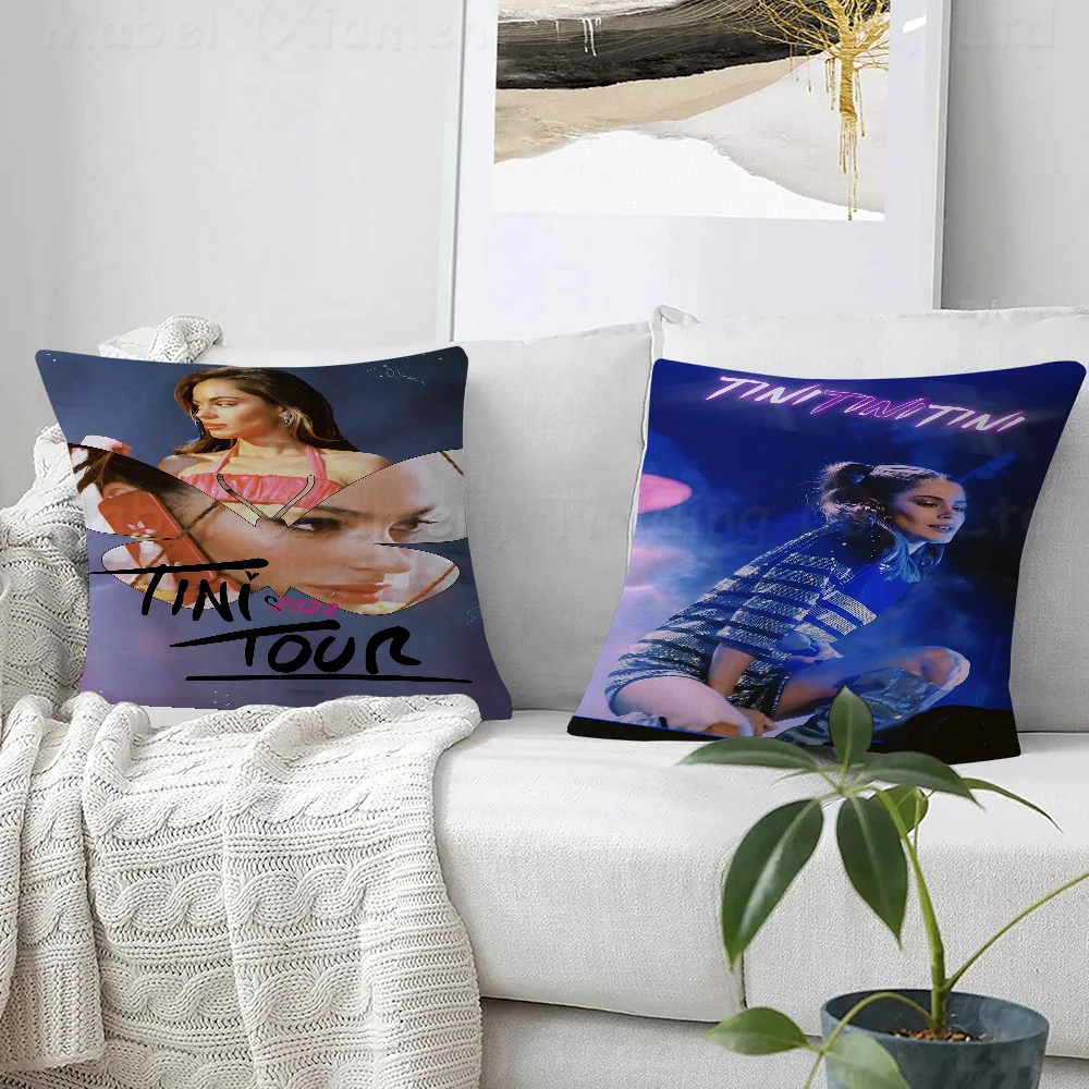 Martina Stoessel TINIPillow Covers Cartoon Sofa Decorative Home Double-sided Printing Short Plush Cute Cushion Cover