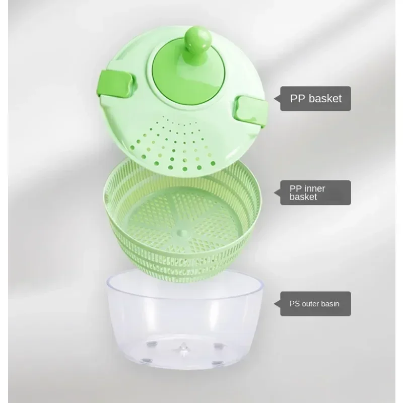 Vegetables Dryer Salad Spinner Fruits Basket Vegetables Washer Dryer Fruit Drainer Lettuce Spinner Colander Kitchen Gadgets