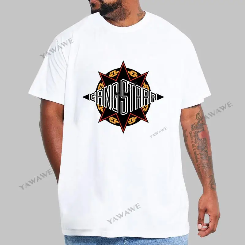

Man crew neck t-shirt teenagers casual tee shirt Gang Starr old school Bigger Size Homme Black T shirts vintage short sleeve