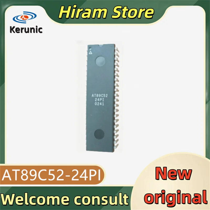 2PCS AT89C5224PI New and original AT89C52-24PI AT89C52-24 AT89C52