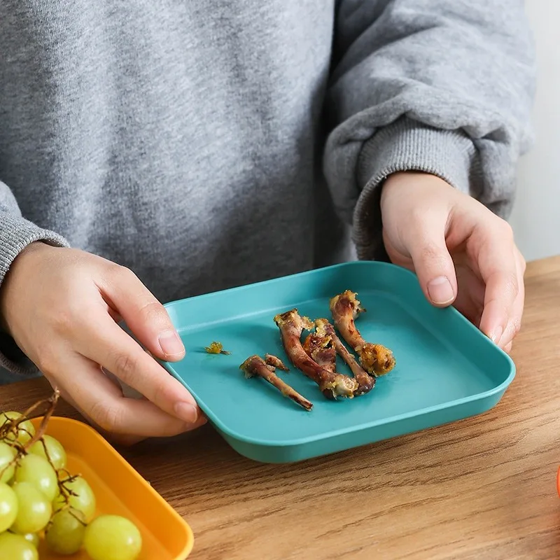 Best-Selling Plastic Bone-Spitting Dish: Elegant & Practical Serving Plate for Snacks, Fruits & Household Meals