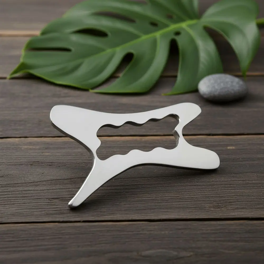 Professional Scraping Gua Sha Tool Realxation Soft Tissue Mobilization Muscle Scraper Smooth Zinc Alloy Scraping Massage Tool