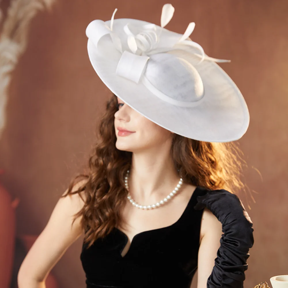 Vintage Fashion Events - Fashion Wide Brim Women Fascinator Hats