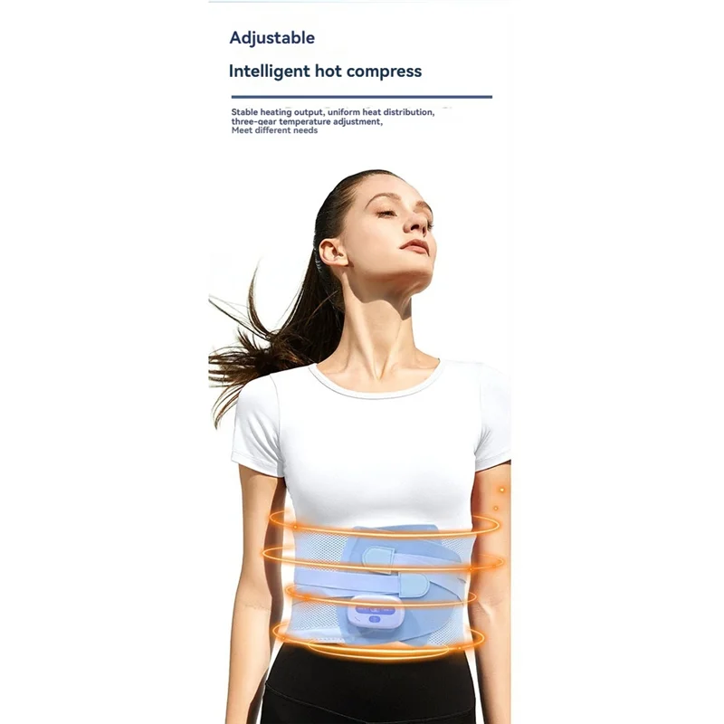 

-A01R Wireless Ems Waist Massager Intelligent Timing Belt With Heat And Vibration Function Three-Mode Body Shaping Belt