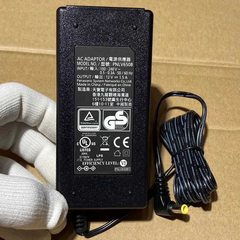 

Genuine PNLV6508 12V 1.5A 18W AC Adapter Charger for Panasonic IP Telephone KX-NT630 KX-NT680 KX-A424 Power Supply