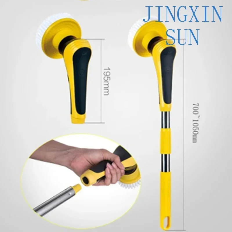 Household 220v Wireless Electric Cleaning Brush Household Bathroom Toilet Charging Wireless Cleaning Brush Rotating Floor Glass