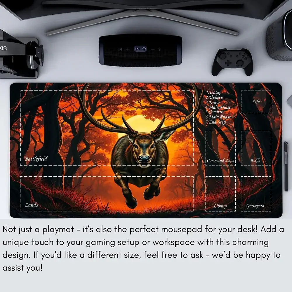 Spelspecifiek magisch gamepad kaartspelblok en regionale fantasie Squirrel Warrior mtg gamepad Commandant battle