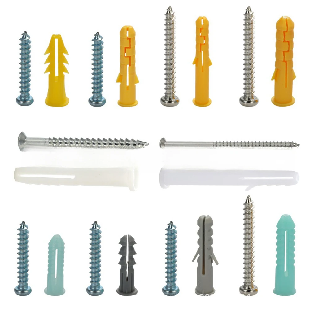 Complete Set Drywall Anchors 5*60MM Anchor Screws Self Tapping Drywall Screws Anchors Exceptional Holding Power