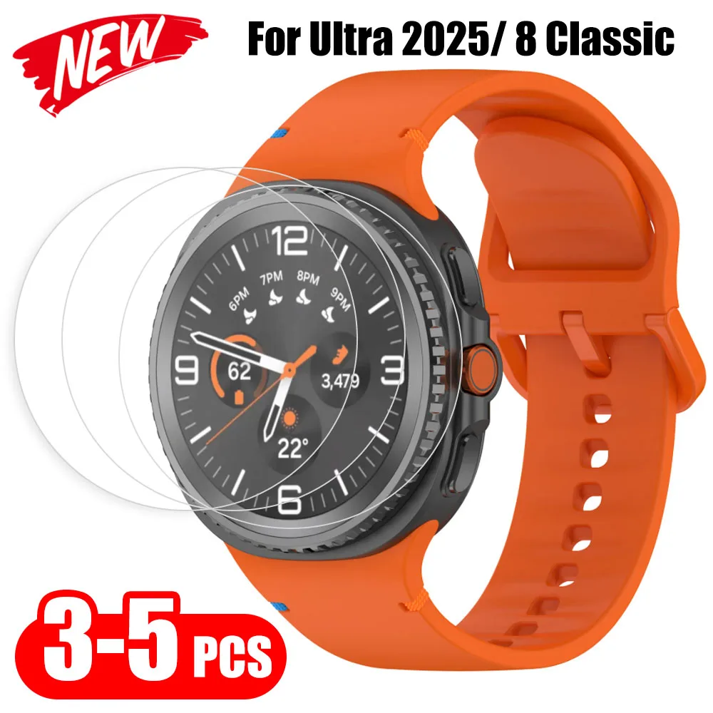 

3-5 шт. прозрачные защитные пленки для Samsung Galaxy Watch Ultra 2025 закаленные защитные пленки для экрана для Watch 8 44 40 мм/8 Classic