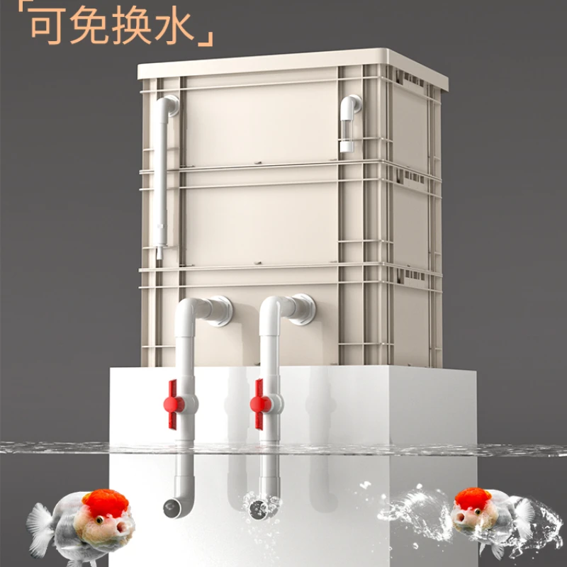 Water purification circulation three-in-one khaki turnover box filtration fish culture circulating water system