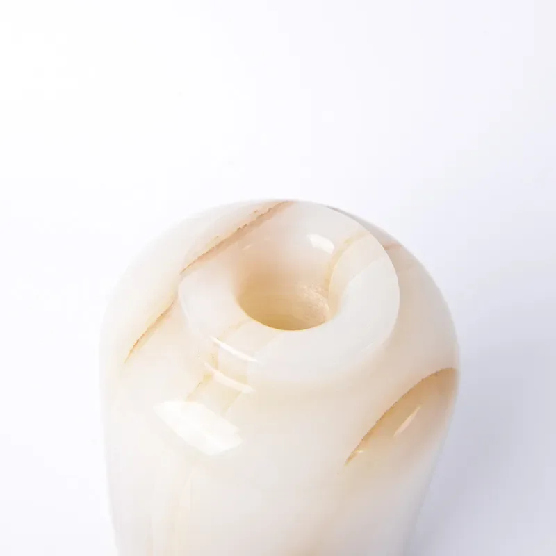 Custom Natural Jade Candle Holder Home Decor Porch Living Room Handicraft Ornaments Advanced Sense
