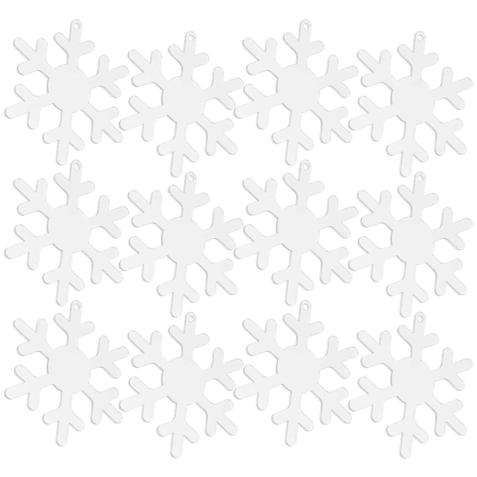 

12 Pcs naments Christmas Tree Decorations Acrylic Pendant Xmas Party nament Xmas Party Snowflake Pendant Supplies