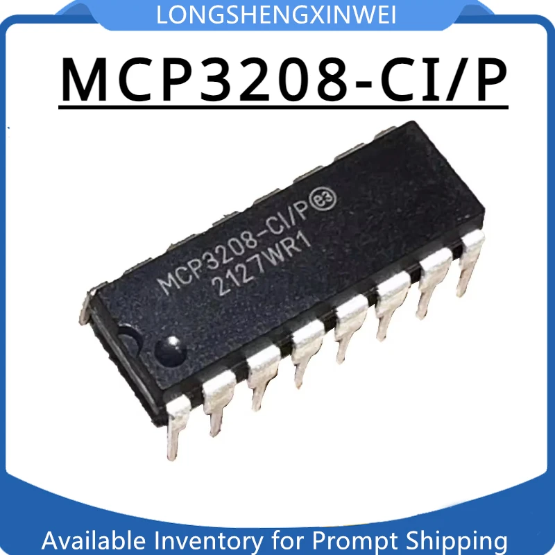 1PCS MCP3208-CI/P MCP3208 Inline DIP-16 Microcontroller MCU Brand New Original