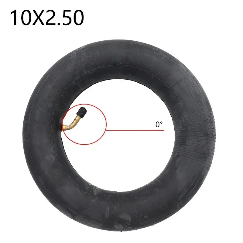 10*250 tube HOTA 10 Inch 10X2.50 Inner Tube with bent valve 0 45 90 Straight mouth Degree for Baby Stroller Pram Scooter image 5