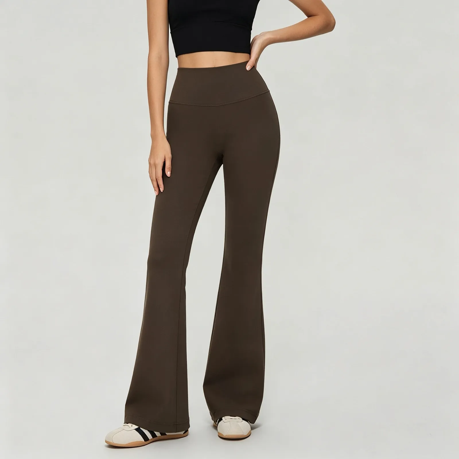 Yoga-Hosen mit hoher Taille, Bauchstraffend, Po-Formend, für den Außenbereich, zum Laufen, eng anliegend, figurformend, Sport- und Fitness-Leggings – Detail 2