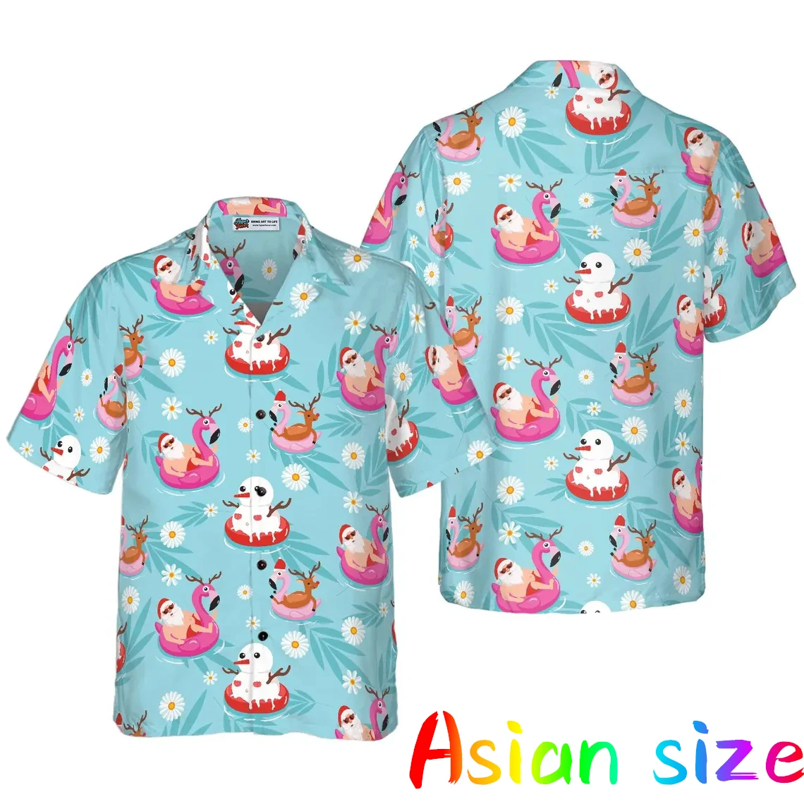 

2025 Модные осенние модные рубашки Санта-Клауса для праздничной вечеринки, гавайская рубашка с 3d принтом и коротким рукавом, свободная забавная блузка, рубашки в стиле аниме