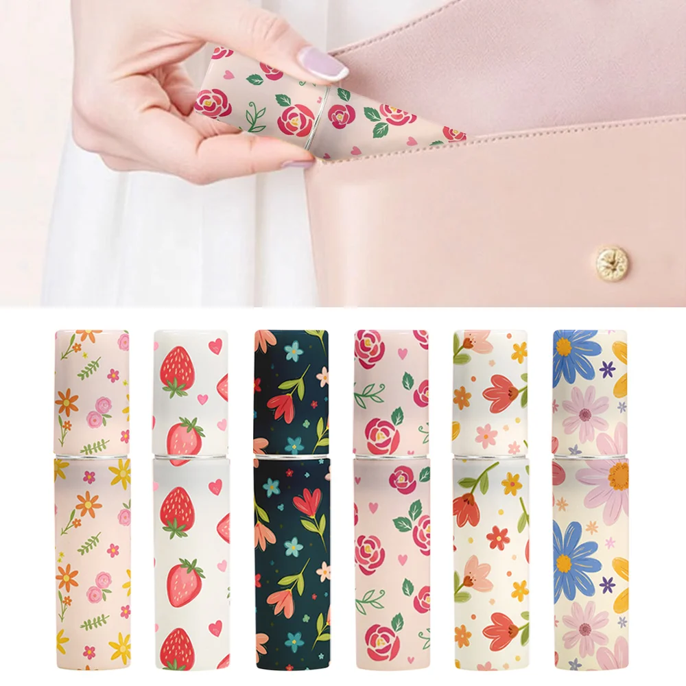 New 5ml Mini Perfume Bottle Refillable Empty Spray Rotating Bottle Portable Storage Sprayer Spray Atomizer Bottle
