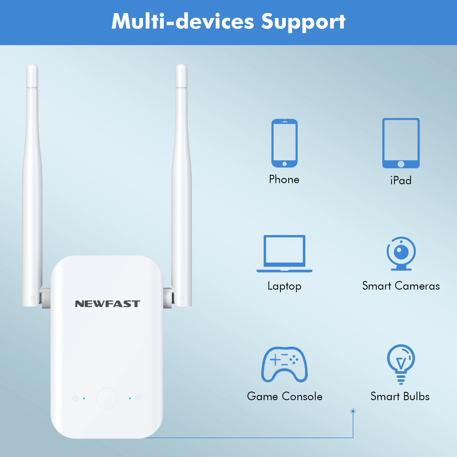 Repetidor WiFi 300Mbps 2.4G Extensor de señal Wi-Fi 80 ㎡   Roteador Repetidor Amplificador de alcance inalámbrico Amplificador Extensores de refuerzo